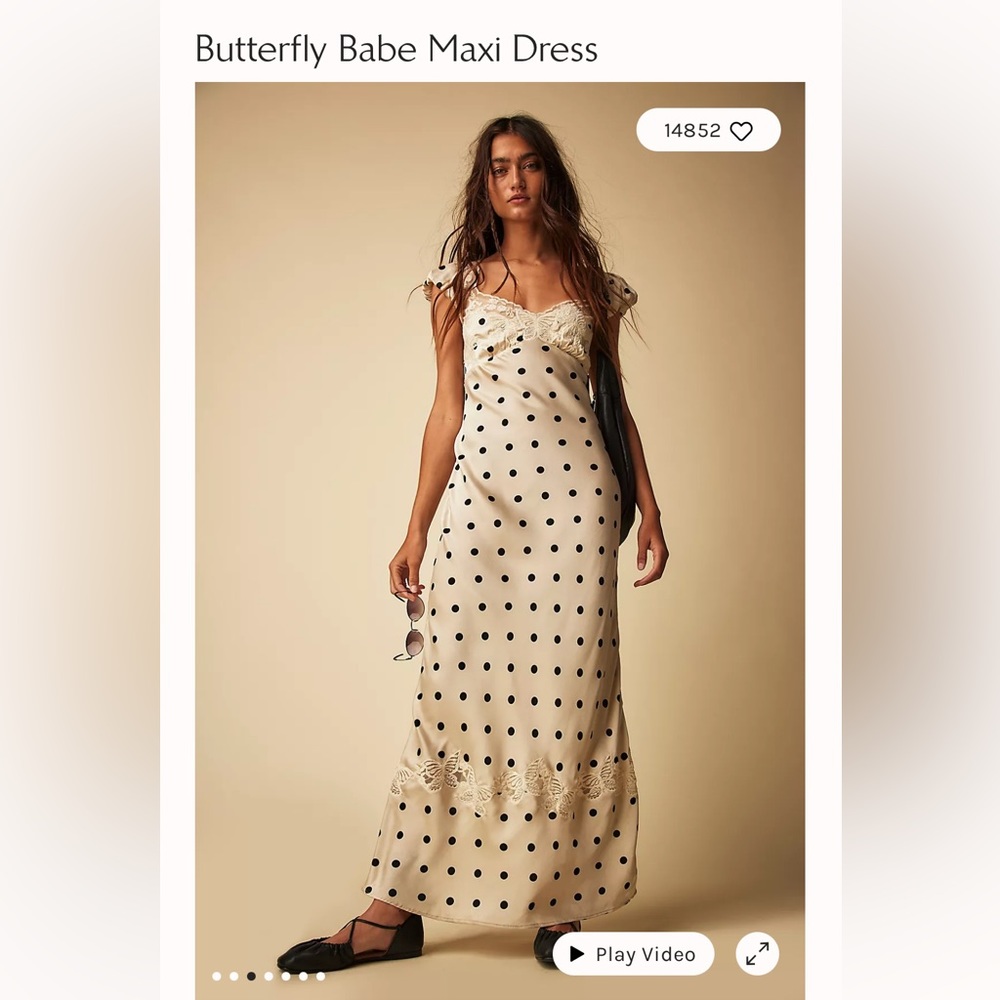 Free people butterfly babe maxi dress